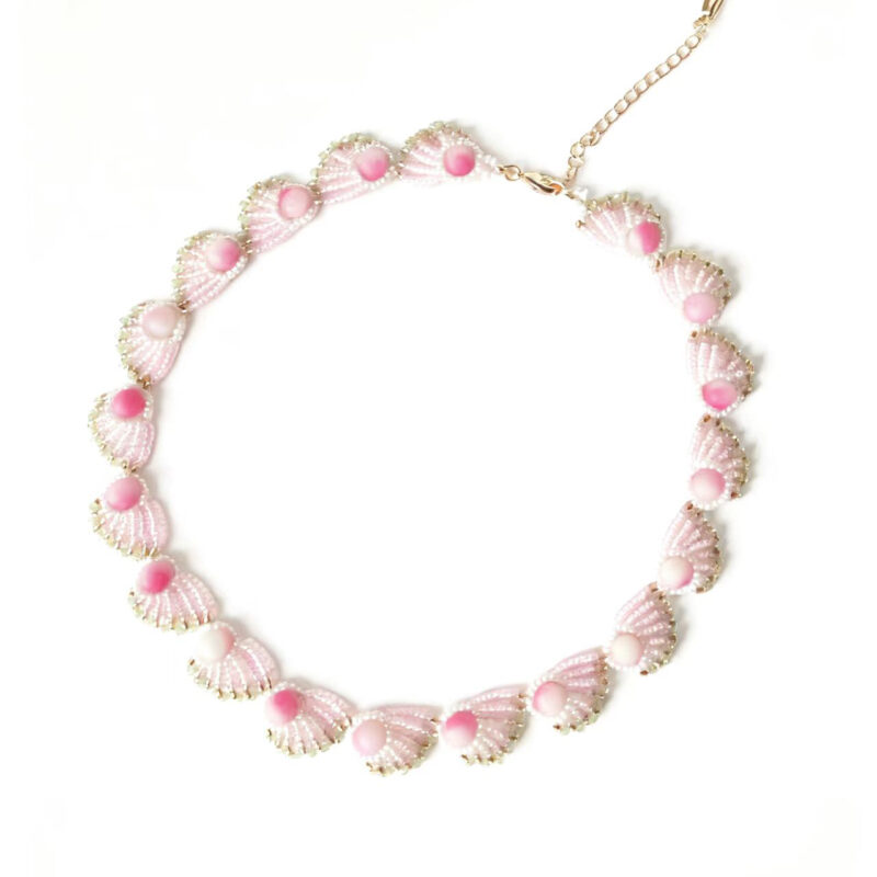 Peacock Feather Handmade Beaded Necklace  #A001