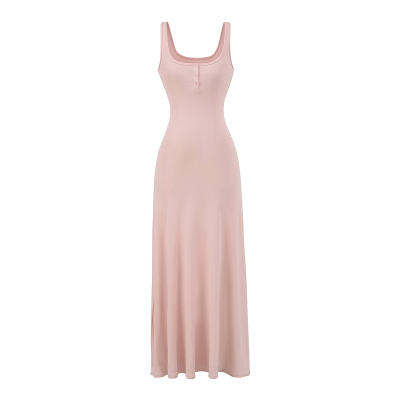 U neck tank maxi dress  #C010